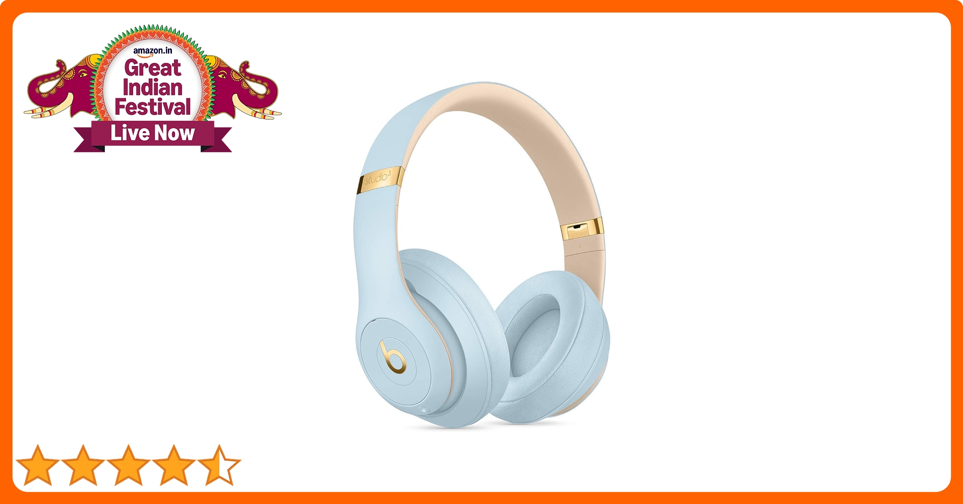 希少カラー⭐︎ BEATS STUDIO3WIRELESSクリスタルブルー NEW SEALED - Beats Studio3 Wireless Headphone Skyline